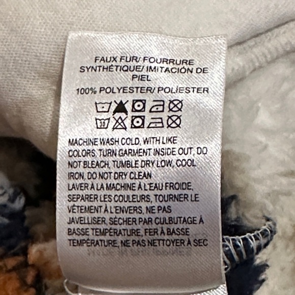 Lucky Brand White and Navy Teddy Jacket​​ - Picture 7 of 7